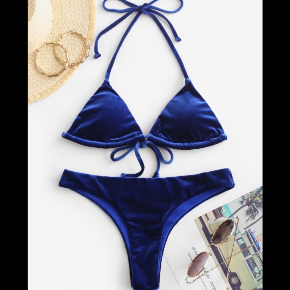 💎Zaful Velvet Bikini💎
